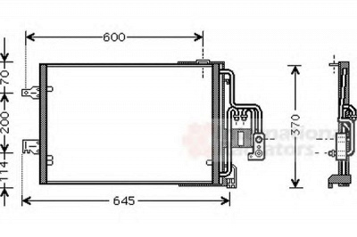 VAN WEZEL 37005385 -  Конденсатор, кондиционер